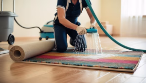 rinsing carpets